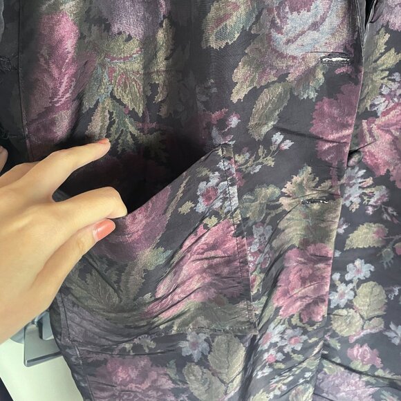 Oversized Floral Blazer Coat - Picture 6 of 8